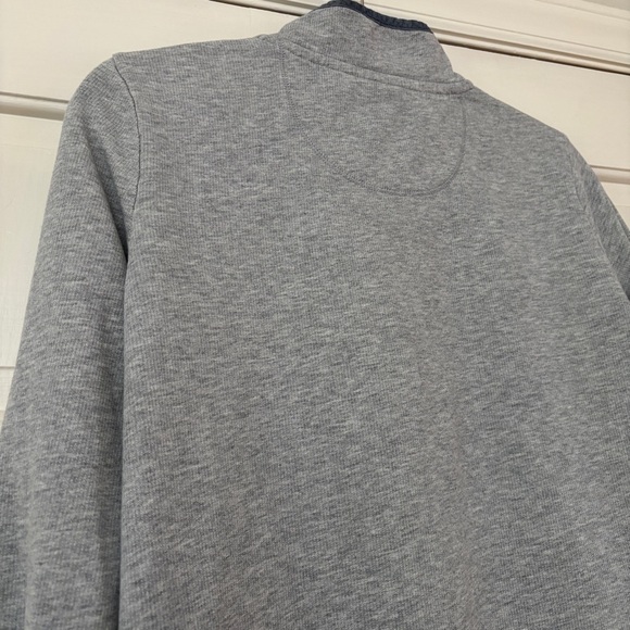 L.L. Bean Women’s Soft Rugby Shirt Pullover Quarter Button Size Small Gray Blue - Picture 10 of 10
